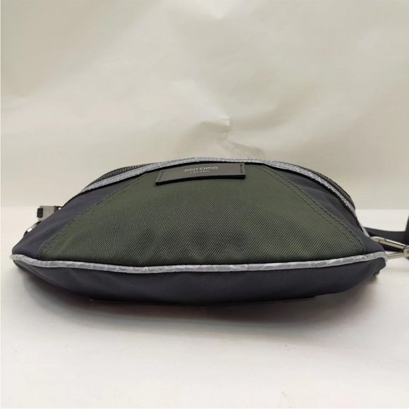 Jimmy Choo tri color bum bag EUC nylon and leather unisex L-XL - Picture 4 of 13